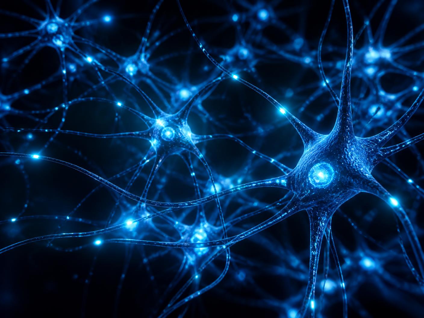 Abstract neural network representing artificial intelligence